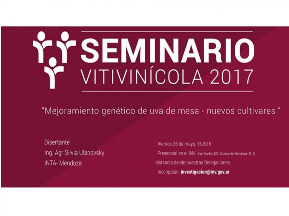 imagen Seminario Vitivinícola mejoramiento genético de uva de mesa -nuevos cultivares