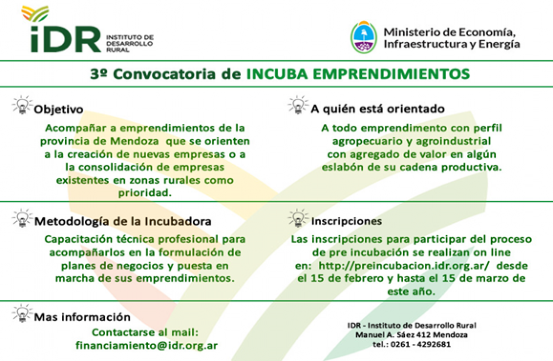 imagen Abren nueva convocatoria de Incuba Emprendimientos