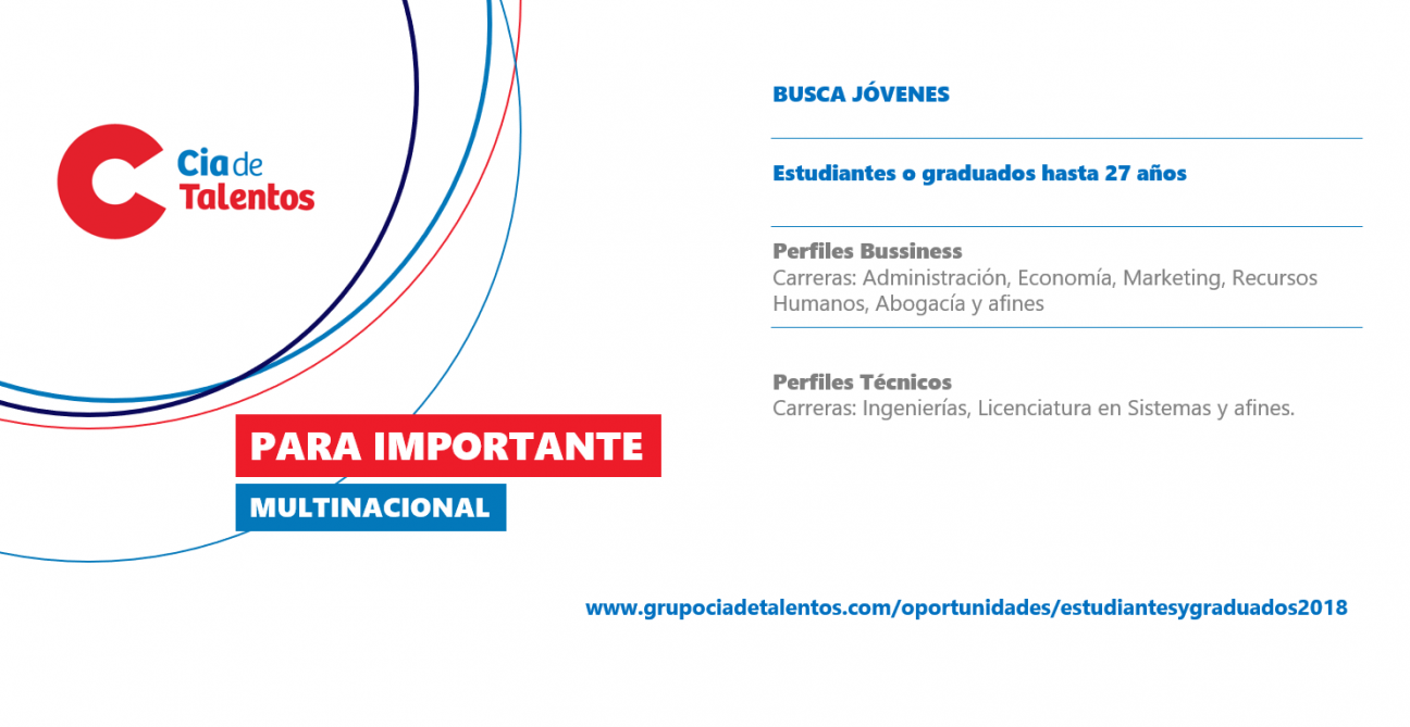 imagen Oportunidad laboral para estudiantes y graduados universitarios