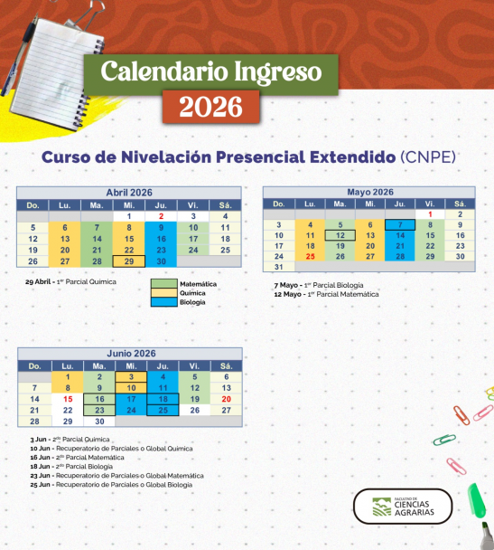 imagen Calendario Ingreso 2026 - CNPE